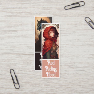 Carte De Visite Mini Fairytale Imaginaire Red Riding Hood & Wolf Signet