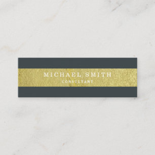 Carte De Visite Mini Faux Gold Foil moderne