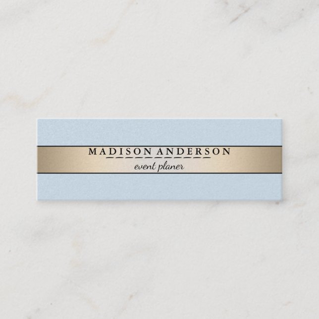 Carte De Visite Mini Faux Gold Foil moderne (Devant)