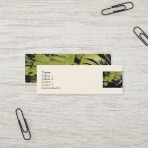 Carte De Visite Mini Feuilles tropicaux