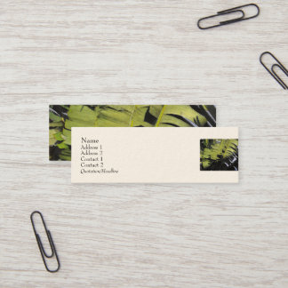 Carte De Visite Mini Feuilles tropicaux