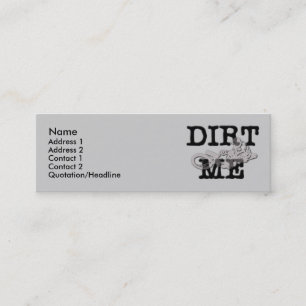 Carte De Visite Mini Fiche de profil de moto cross Dirt Me