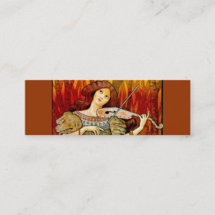 Carte De Visite Mini Fille avec violon