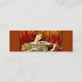 Carte De Visite Mini Fille avec violon