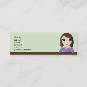 Carte De Visite Mini Fille - maigre