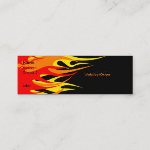Carte De Visite Mini Flammes