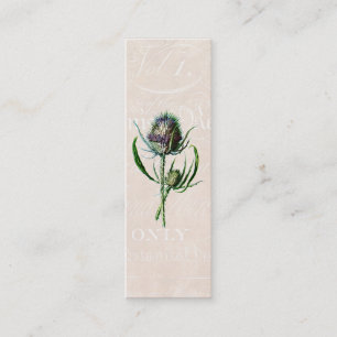 Carte De Visite Mini Fleur sauvage de chardon d'écossais du cru 1902