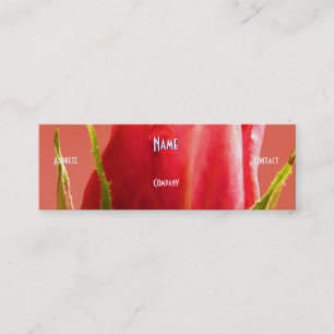 Carte De Visite Mini Fleuriste - Rose rose