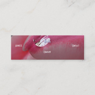 Carte De Visite Mini Fleuriste - Rose rose