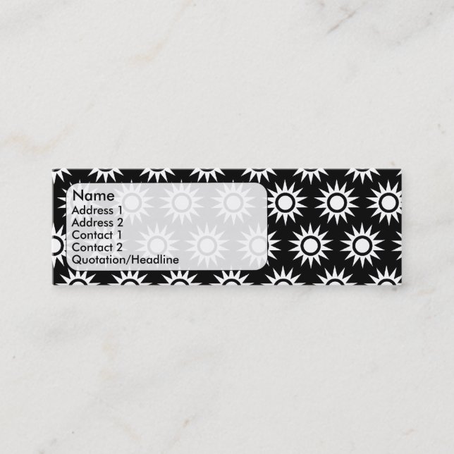 Carte De Visite Mini fleurs (Devant)