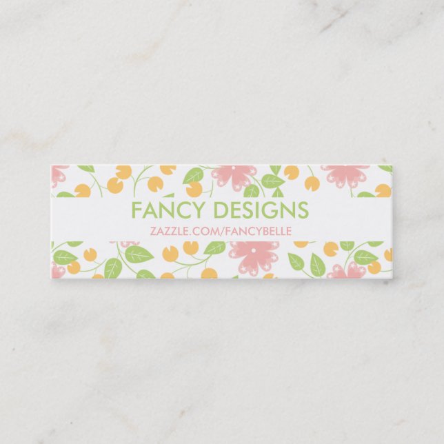 Carte De Visite Mini Fleurs (Devant)