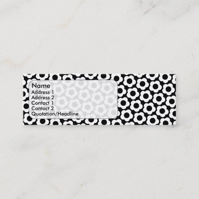 Carte De Visite Mini fleurs (Devant)