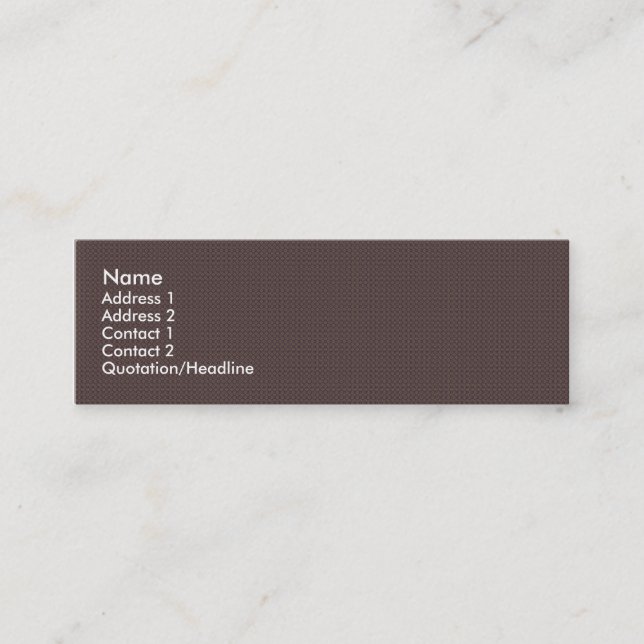 Carte De Visite Mini Fleurs brun clair attrayantes sur le backgroun (Devant)