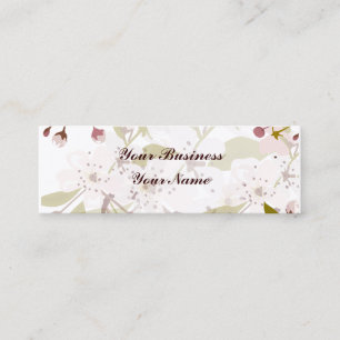 Carte De Visite Mini Fleurs de cerisiers Skinny Indestructible