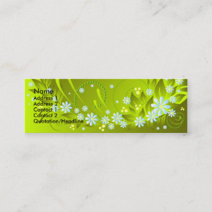 Carte De Visite Mini fleurs de ressort