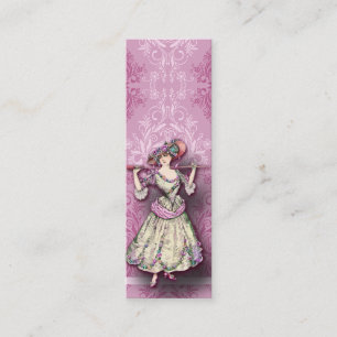 Carte De Visite Mini Fleurs sauvages de damassé, ROSETTE de MARIE
