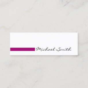 Carte De Visite Mini Flirt moderne minimaliste blanc clair