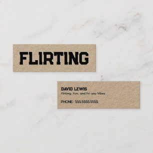 Carte De Visite Mini Flirter simple