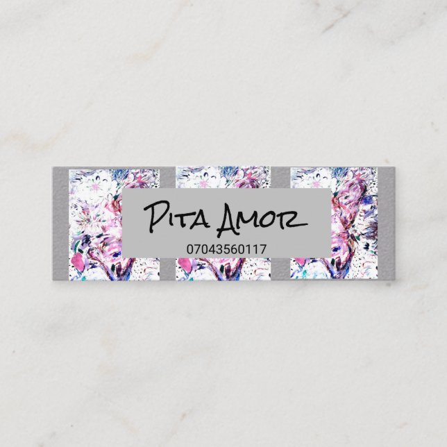 Carte De Visite Mini Floral (Devant)