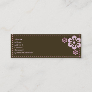 Carte De Visite Mini Floral - maigre