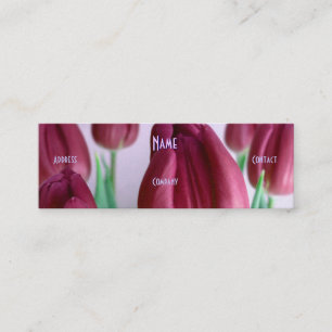 Carte De Visite Mini Floriste - Rosey Tulips
