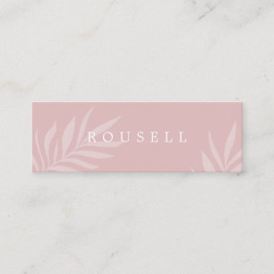 Carte De Visite Mini Foliage naturel moderne et broussailleux minimal