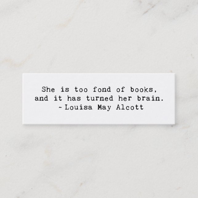 Carte De Visite Mini Fond de livres (Devant)