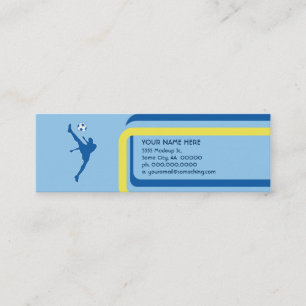 Carte De Visite Mini football : style rétro :