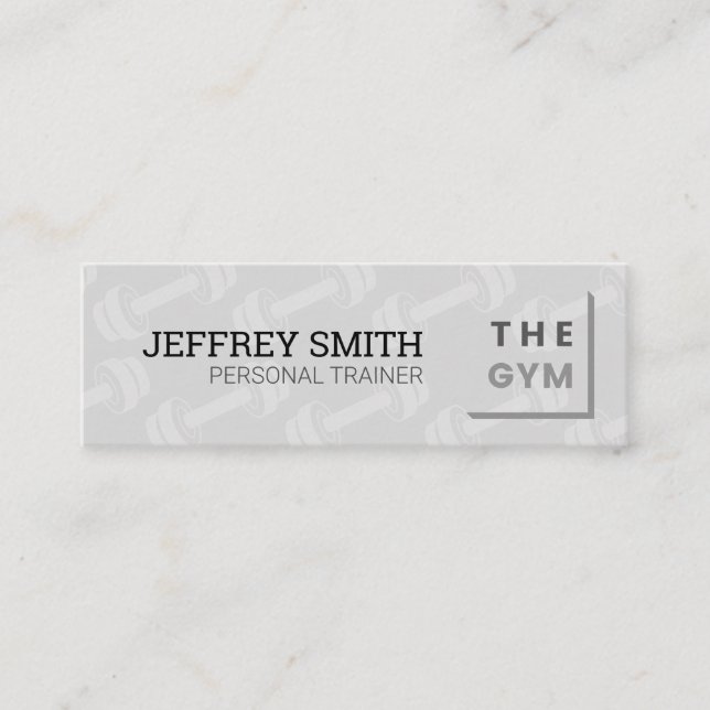 Carte De Visite Mini Formateur personnel | Instructeur de condition phy (Devant)