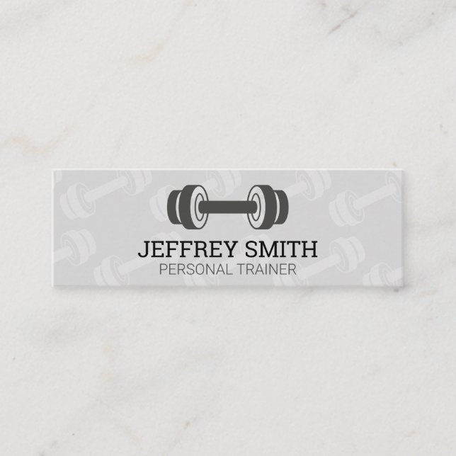 Carte De Visite Mini Formateur personnel | Poids (Devant)