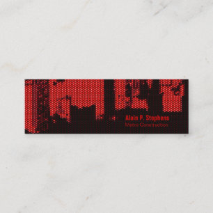 Carte De Visite Mini Foule à l'envers dans le centre-ville LED Horizont