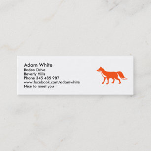 Carte De Visite Mini Fox