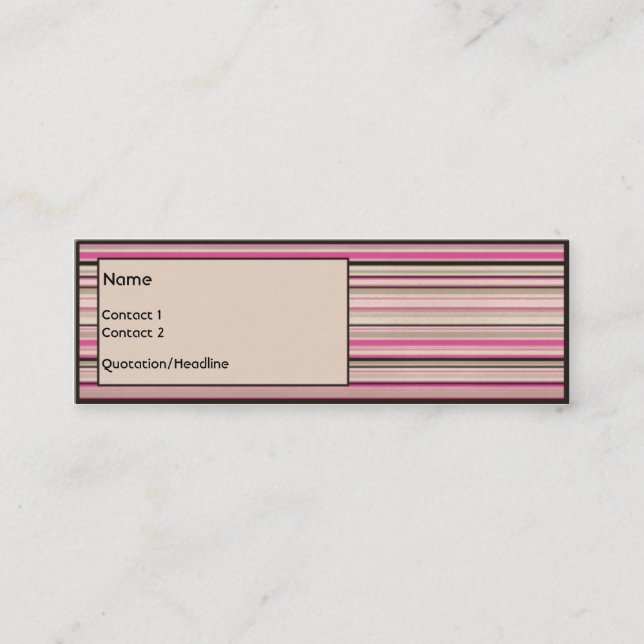 Carte De Visite Mini Fraise de chocolat (Devant)