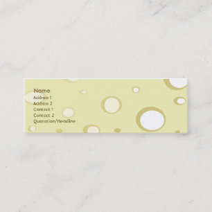 Carte De Visite Mini Fromage suisse - maigre