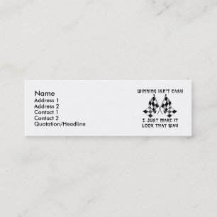 Carte De Visite Mini Gagner n'est pas facile - Dirt Bike Motocross Prof