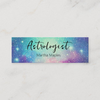 Carte De Visite Mini Galaxy étoiles Astrologue lecteur d'univers thémat