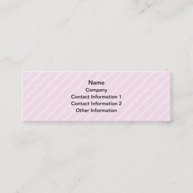 Carte De Visite Mini Gâteau dans mauve-clair sur le rose (Devant)