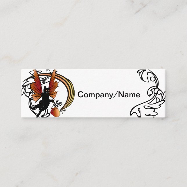 Carte De Visite Mini Gland de chat cosmique (Devant)
