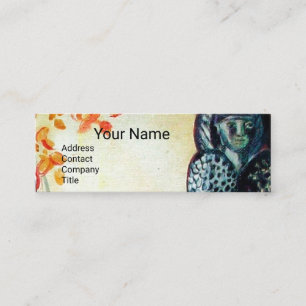 Carte De Visite Mini GOLDEN DREAM Yoga Instructeur, Méditation, Jardin 