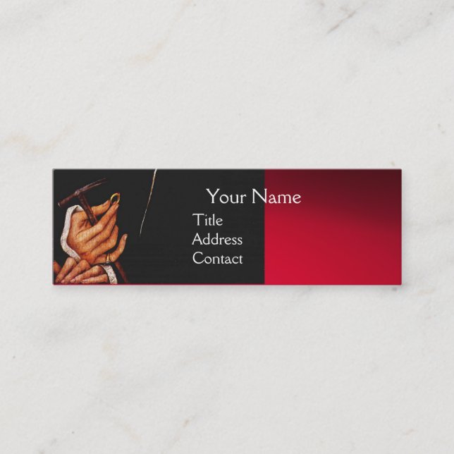 CARTE DE VISITE MINI GOLDSMITH, MÉTALWORKER PRÉCIEUX, GOLD JEWELRY ART (Devant)