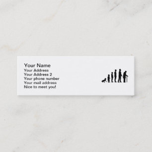 Carte De Visite Mini Grand-père d'évolution