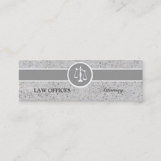 Carte De Visite Mini Grandes échelles de justice de mandataire d'impact