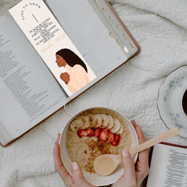 Carte De Visite Mini Grandir dans le Seigneur Signet Thème chrétien (Créateur téléchargé)