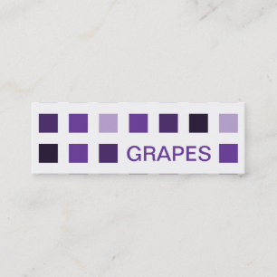 Carte De Visite Mini GRAPES (carrés mod)