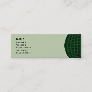 Carte De Visite Mini Green Global Business