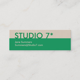 Carte De Visite Mini Green - Série naturelle