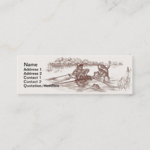 Carte De Visite Mini Grenouilles de Sculling