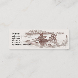 Carte De Visite Mini Grenouilles de Sculling