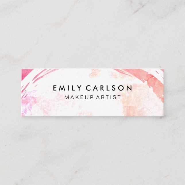 Carte De Visite Mini Grunge coloré moderne (Devant)