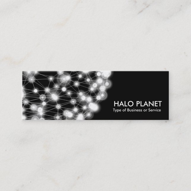 Carte De Visite Mini Halo Planet - Noir (Devant)